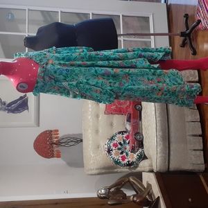 Floral Retro flouncy dress